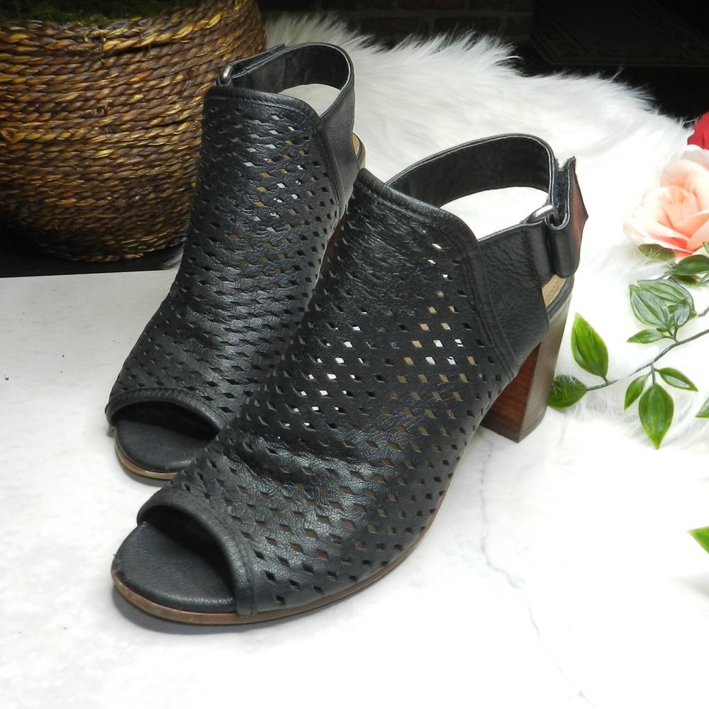 Steve Madden Open Toe Back Strap Block Heel Bootie - image 3